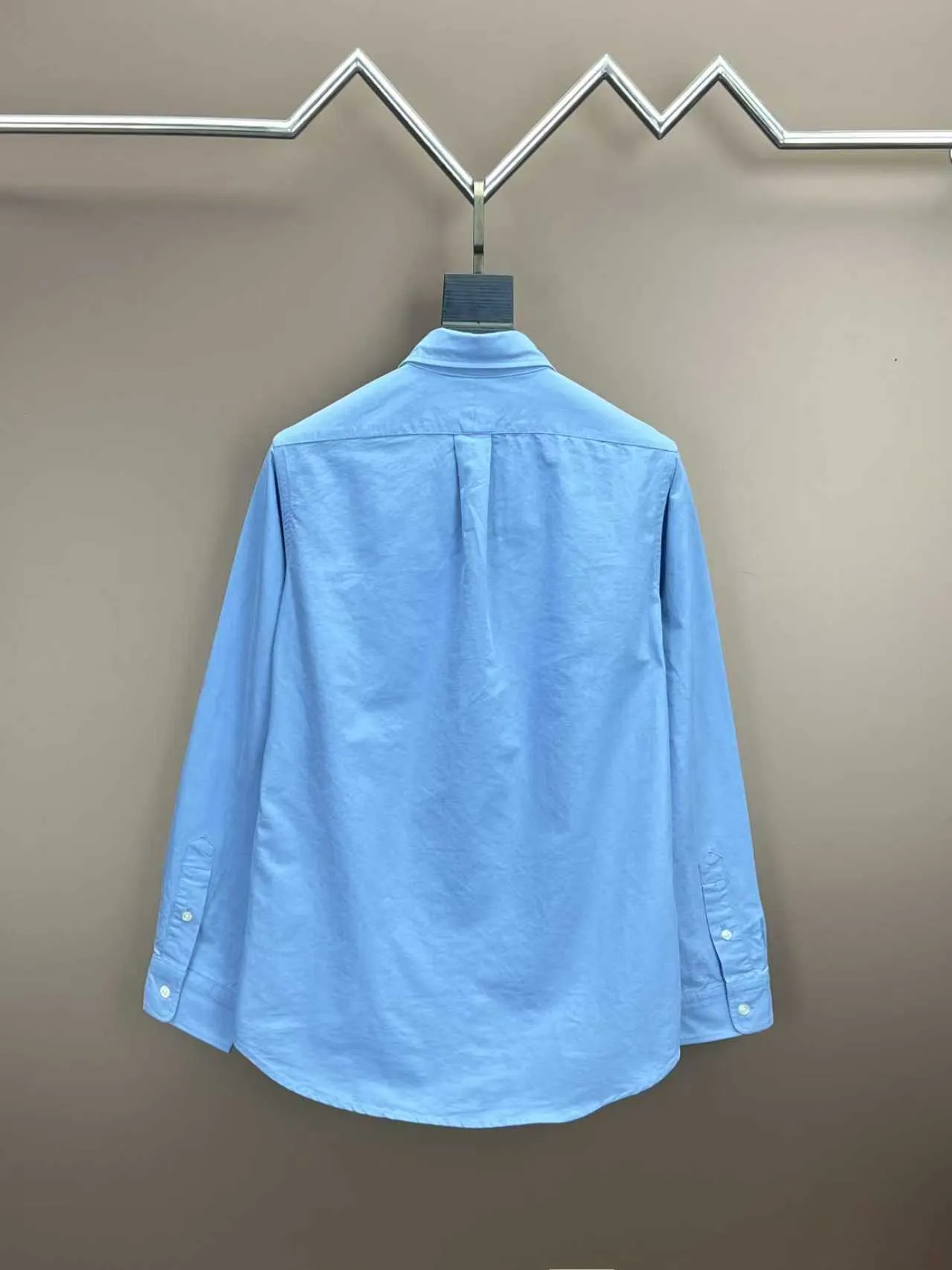 P360 Polo 25ss new solid color logo embroidered buttoned long-sleeved shirt men's high version code number: XS.S.M.L.XL.